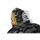 Shark Print Hoodie Tiger Pattern Stitching Printing Sweater Fashion Zipper