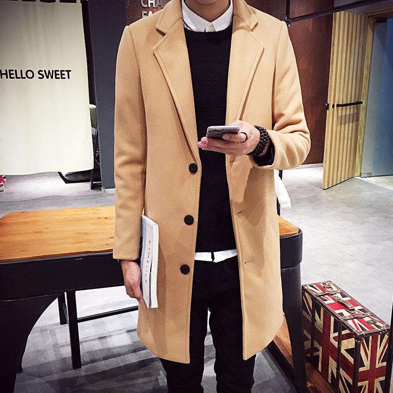 Autumn and Winter Men's Coat Men's Trench Coat Casual Fashion Jacket plus Size Suit Men Spring Trench Coat