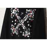 Autumn Off Arrow Print Hooded Loose Sweater Coat