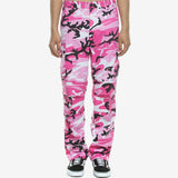 Hip Hop Camoufiage Print Savage Orange Camo Cargo Pants Dafeili Camouflage Spring Overalls Ulzzang Casual Chic Straight Hip Hop Oversized Trousers Men