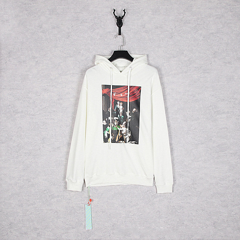 Autumn And Winter Printed Men'S And Women'S Hooded Sweater