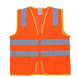 Men's Vest Safety Vests With Pockets Reflective Clothing For Outdoor Work