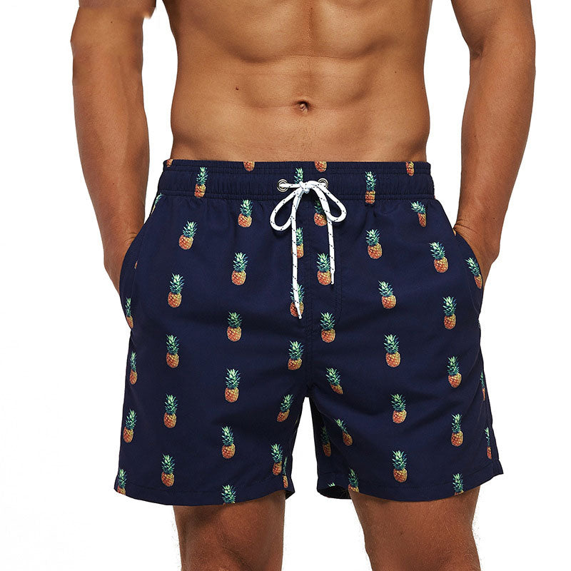 Mens Swim Trunks plus Size Men's Loose Back Pocket Hot Spring Surfing Swimming Trunks Shorts Beach Pants