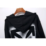 Arrow Hooded Ow Hoodie Sweatpants Plus Size Retro Sports Owt