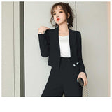 Women Pants Suit Uniform Designs Formal Style Office Lady Bussiness Attire Spring and Autumn Fashion Casual Suit Jacket