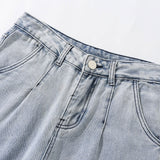 Jeans Men's plus Size Retro Sports Trousers Loose Straight Loose Trousers Men's Men Denim Pants