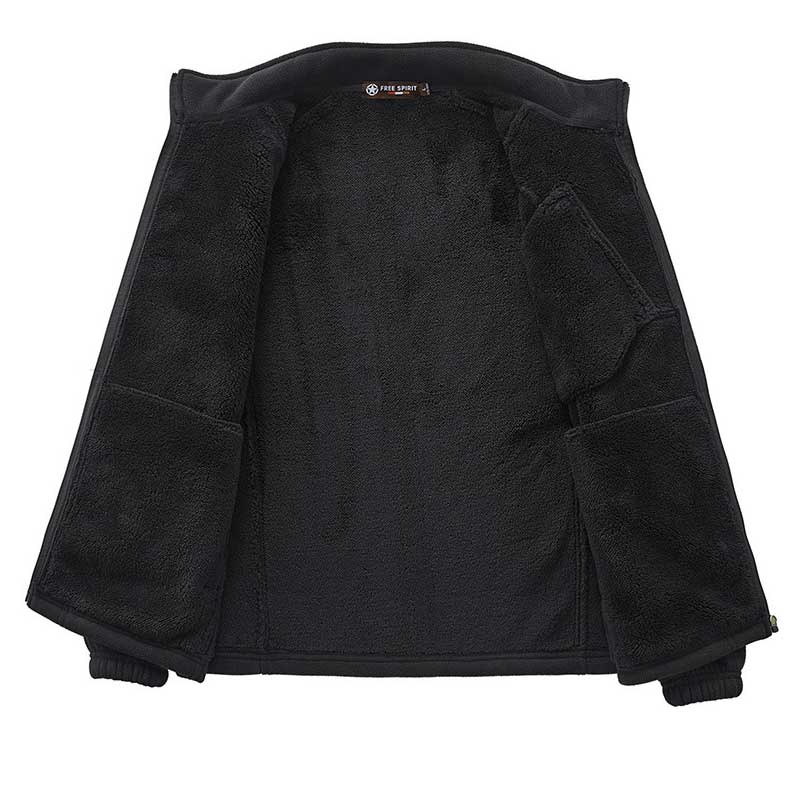 1970S East West Calfskin Motorcycle Jacket, Autumn and Winter Men's Fleece Jacket Polar Fleece Jacket