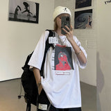 Harajuku Clothing Men's Tshirt Classic Retro Shirts Summer Printed Short-Sleeved T-shirt Men's and Women's Tops Tide