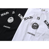 Kanye West Jesus Is King' Tshirt Kanye Printed Oversize Loose Hip Hop Short Sleeve T-shirt