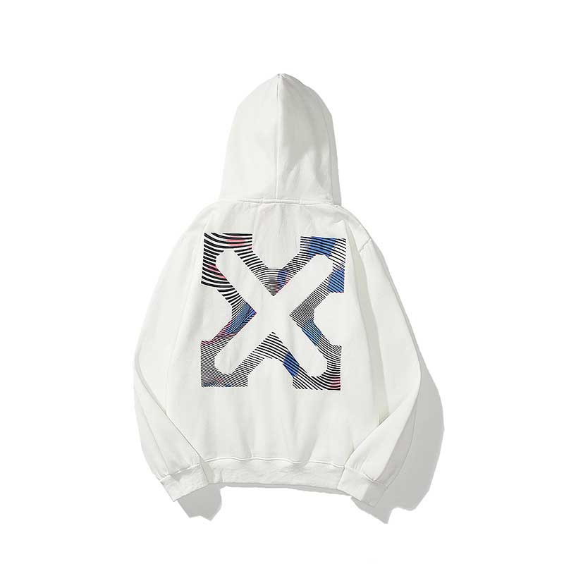 Autumn And Winter Three-Dimensional Phantom X Letter Velvet Padded Hooded Sweatshirt Men And Women Same Style