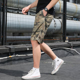 Men Cargo Shorts Summer Camouflage Pants Men's Cargo Shorts Casual Pants Fashionable Beach Pants