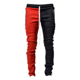 Stacking Jeans Slim Trouser Skinny Jean Spring/Summer Sports Street Men's Color Matching Hip Hop Casual Trousers