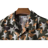 Men Shirt Fashion Slim Fit Shirt Short Sleeve Shirt Large Size Casual Beach Style Shirt Hawaiian Summer Men's Short Sleeve Printed Shirt