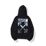 Autumn Vast Cosmic Starry Sky Velvet Padded Hooded Sweatshirt Men And Women Same Style