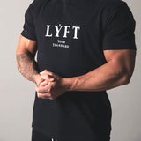Slim Fit Muscle Gym Men T Shirt Men Rugged Style Workout Tee Tops Muscle Bros Sports Casual Men's T-shirt Spring round Neck Trend Running Fitness Short Sleeve