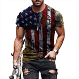 Tactics Style T Shirt for Men Men Short Sleeve Printed Slim Fit round Neck Pullover T-shirt
