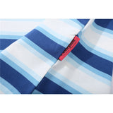 Men T Shirts Letter Print Striped Sweater Men's round Neck Hoodie Idle Style Street Trendy Sweater