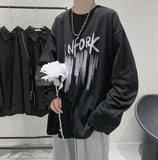 Men Long Sleeve T-Shirts Bottoming Shirt Round Neck Sweater