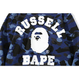 A Ape Print Jacket Camouflage Male and Female Couples Wear plus Size Loose Pullover Hoodie Sweater