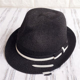 Fedora Golf Hats Summer Knitted Straw Hat Sun Hat Summer Short