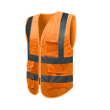 Men's Vest Safety Vests With Pockets Reflective Clothing For Outdoor Work Reflective Mesh Vest