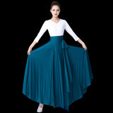 Jalisco Clothing Dancing Dress Expansion Skirt Women's Long Dress for Art Exam