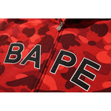 A Ape Print Hoodie Men's Sports Camouflage Embroidered Letter Hooded Sweater Coat