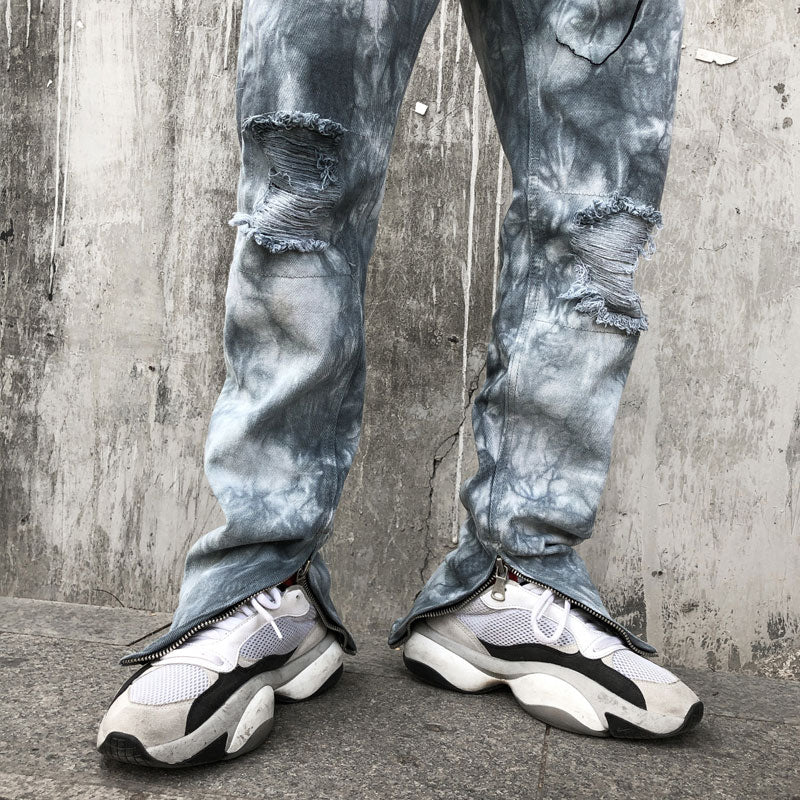 Jeans Men's plus Size Retro Sports Trousers Casual Pants Foot Trousers Men Jeans