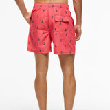 Mens Swim Trunks Men's Beach Pants Printed Loose Shorts Swimming Trunks