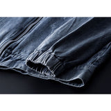 Cotton Solid Men's Denim Trucker Jacket Mens Spring Autumn Casual Slim Fit Bomber Jackets Men Jean Coat Men Outwear Male Cowboy Autumn and Winter Cotton Zipper Denim Jacket Men's Jacket Men Jeans Jackets