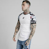 Slim Fit Muscle Gym Men T Shirt Men Rugged Style Workout Tee Tops Summer Men's Fashion Trendy T-shirt Fitness Running Sports Casual Breathable Short Sleeve