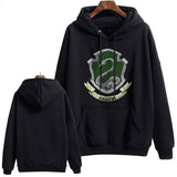 Slytherin Hoodie Thickened Sweater Harry Potter Men's and Women's Printed Hooded Loose Coat