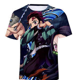 Anime Tshirts Aesthetic Men's Shirt Men's plus Size Digital Printing 3D Short Sleeve T-shirt