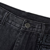 Patchwork Jeans Men's plus Size Retro Sports Trousers Casual Pants Men's Men Denim Pants