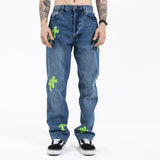Straight Fit Prospector Jean for Men Baggy Denim Pants Loose Man Stretch Relaxed Jean Autumn and Winter Fashion Brand Jeans Straight Loose
