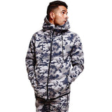 Gyms Fitness Mens Sports Hoodie Bodybuilding Workout Jogging Men′s Athletic Sweatshirts Sports and Leisure Sweater Men's Fitness Autumn and Winter Camouflage Hooded Jacket