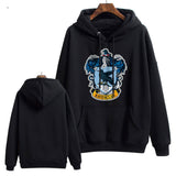 Slytherin Hoodie Harry Potter Sweater plus Size Retro Sports Printed Hooded Loose Coat
