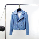 Hot Pink Motorcycle Jacket Autumn Zipper Multi-Color Short Leather Coat Women's Pu Jacket Coat Motorcycle Clothing