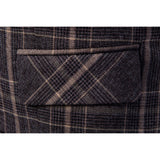 Tuxedo Vests Men Suit Vest Spring Men's Business Casual Plaid Vest
