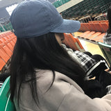 Joe Goldberg Hats Baseball Cap Worn Looking Washed-out Denim Peaked Cap Autumn and Winter Hat