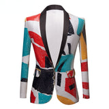 Mens Prom Suits Color Printing