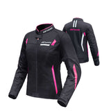 Women's Motorcycle Jacket with Armor Women's Motorcycle Racing Suit Spring/Summer Breathable Mesh Cycling Clothing