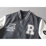 Varsity Jacket for Men Baseball Jackets Men Vintage Trendy Casual Baseball Uniform Jacket Coat