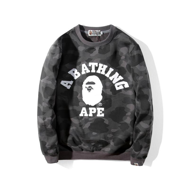 A Ape Print Sweatshirts Fashion Brand Men and Teenagers plus Size Student Pullover