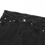 Jeans Men's Trendy Large Size Retro Sports Trousers Straight Pants Loose Color Matching Casual Pants Men Denim Pants