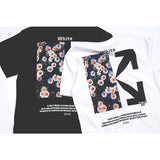 Graffiti Arrow Print Short Sleeve Tshirt Men'S Clothing Owt