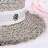 Fedora Golf Hats Spring/Summer Straw Hat Wide Brim Top Hat Fedora Hat Letters