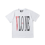 V Lone T Shirt Fujiwaro Joint Name Short Sleeve T-shirt Printed Friends High Street Hip Hop Men and Women Half Sleeve