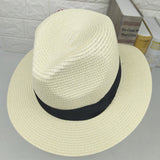 Italian Fedora Hats British Summer Women's Hat Men's Straw Hat