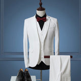Men Tuxedo the Gooomsman Suit plus Size Men's Suits Evening Dress Banquet Wedding Solid Color Suit